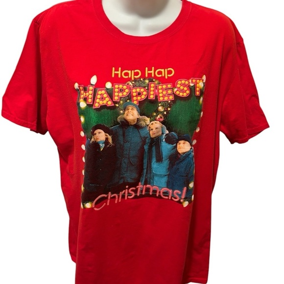 National Lampoon’s Christmas Vacation Graphic Tee L HAP HAP HAPPIEST CHRISTMAS - Picture 3 of 4